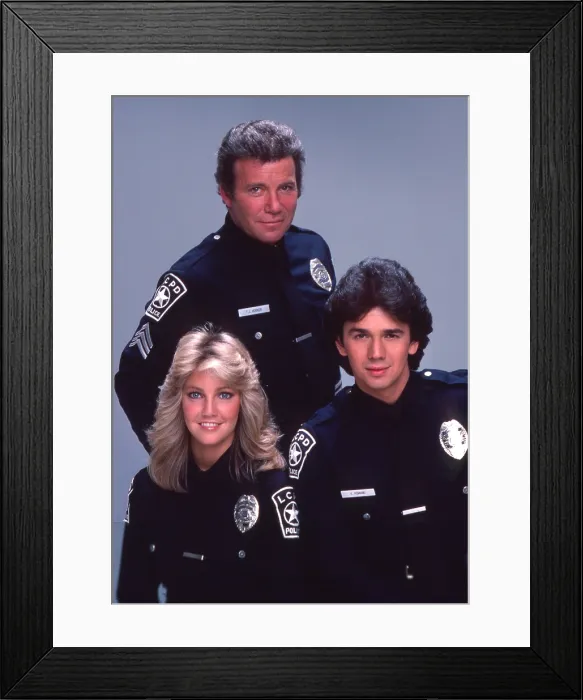 Framed Print : T.J. HOOKER, clockwise from lower left: Heather Locklear, William Shatner, Adrian Zmed, 1982-86 Framed Print : T.J. HOOKER, clockwise from lower left: Heather Locklear, William Shatner, Adrian Zmed, 1982-86