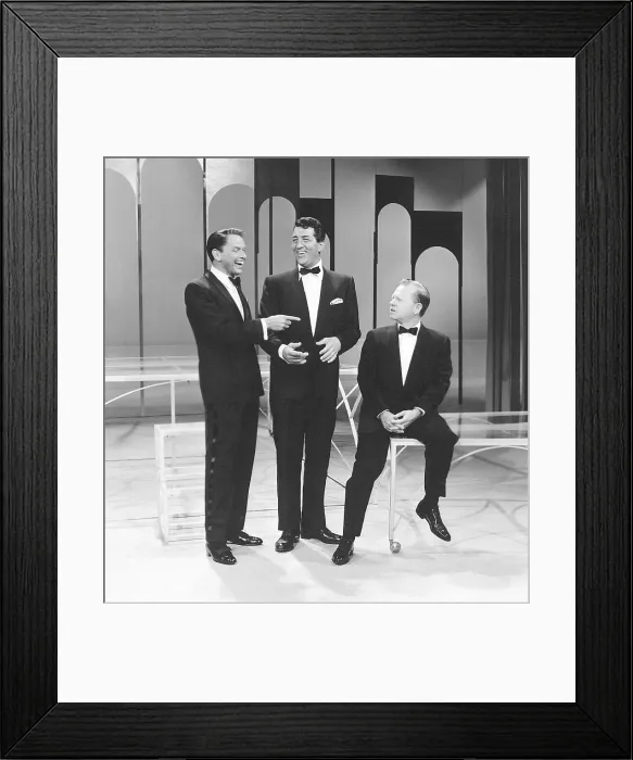 Framed Print : STARTIME from left, Frank Sinatra, Dean Martin, Mickey Rooney, The Dean Martin Variety Show I, (Season 1, ep 105, aired November 3, 1959), 1959-1961 Framed Print : STARTIME from left, Frank Sinatra, Dean Martin, Mickey Rooney, The Dean Martin Variety Show I, (Season 1, ep 105, aired November 3, 1959), 1959-1961