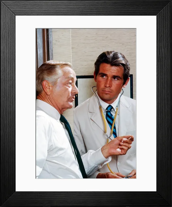 Framed Print : MARCUS WELBY, M.D. from left: Robert Young, James Brolin, (1969), 1969-76
