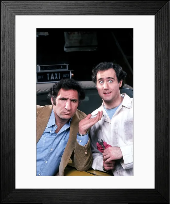 Framed Print : TAXI, from left, Judd Hirsch, Andy Kaufman, 1981