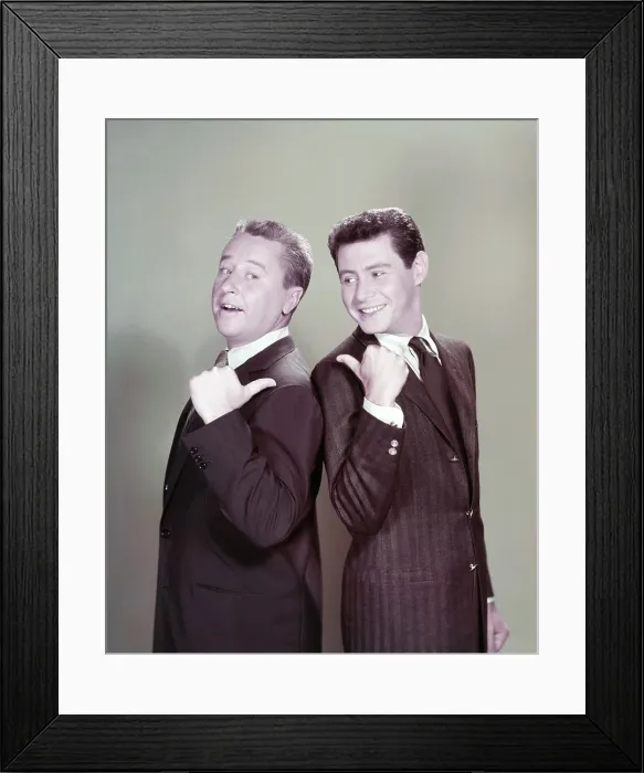 Framed Print : THE GEORGE GOBEL SHOW  /  THE EDDIE FISHER SHOW, from left: George Gobel, Eddie Fisher, 1954-60