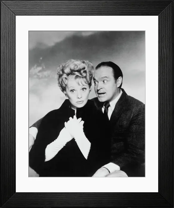 Framed Print : THE LUCILLE BALL COMEDY HOUR, from left: Lucille Ball, Bob Hope, 1964