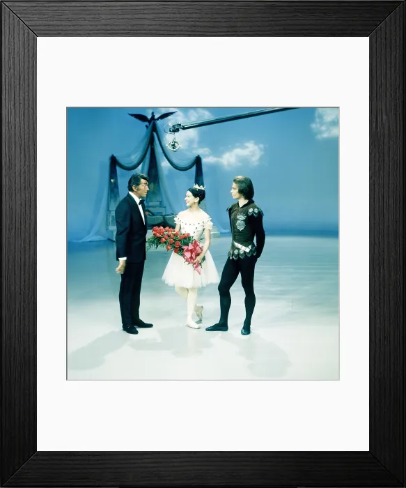 Framed Print : THE DEAN MARTIN SHOW, from left: Dean Martin, Margot Fonteyn, Rudolf Nureyev, (Season 5, ep 519, aired February 5, 1970), 1965-1974