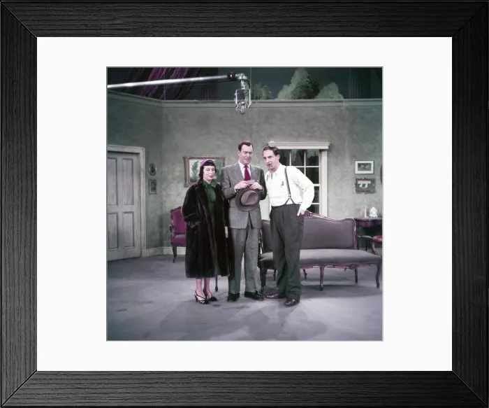 Framed Print : YOUR SHOW OF SHOWS, from left: Imogene Coca, Carl Reiner, Sid Caesar, 1950-54