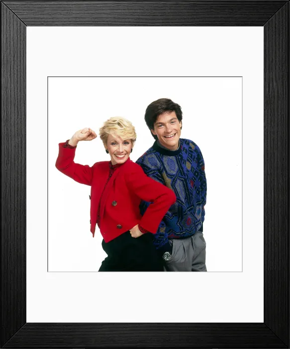 Framed Print : VALERIE, (aka THE HOGAN FAMILY, aka VALERIE'S FAMILY), from left: Sandy Duncan, Jason Bateman, 1986-1991