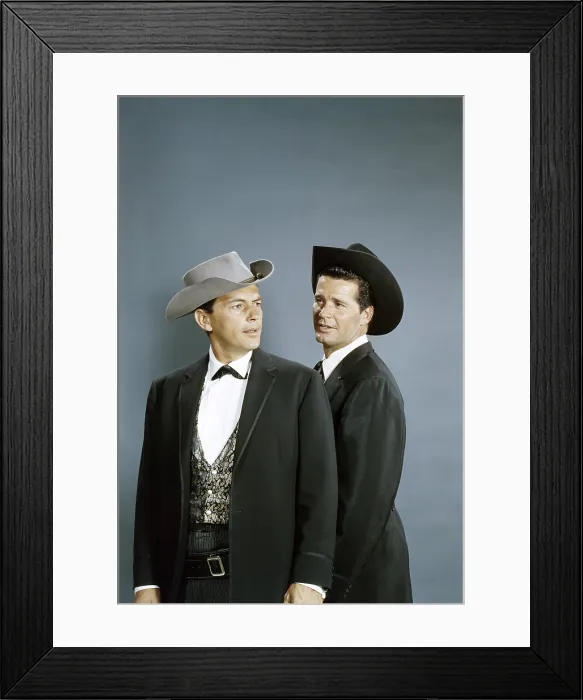Framed Print : MAVERICK, Jack Kelly, James Garner, 1957-62