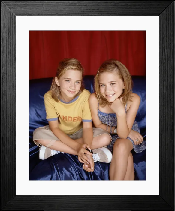 Framed Print : TWO OF A KIND, from left: Mary-Kate Olsen, Ashley Olsen, (1998), 1998-99 Framed Print : TWO OF A KIND, from left: Mary-Kate Olsen, Ashley Olsen, (1998), 1998-99