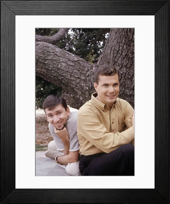 Framed Print : THE MANY LOVES OF DOBIE GILLIS, from left: Bob Denver, Dwayne Hickman, (1961), 1959-63