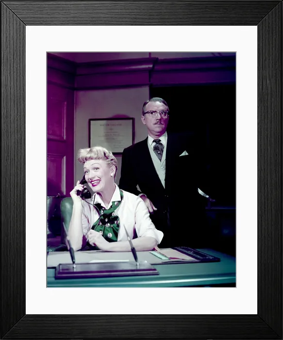 Framed Print : OUR MISS BROOKS, from left: Eve Arden, Gale Gordon, (Season 3, 1955), 1952-1956