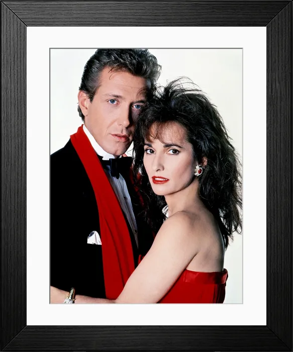 Framed Print : ALL MY CHILDREN, from left, Walt Willey, Susan Lucci, 1970-2011 (1993 photo)
