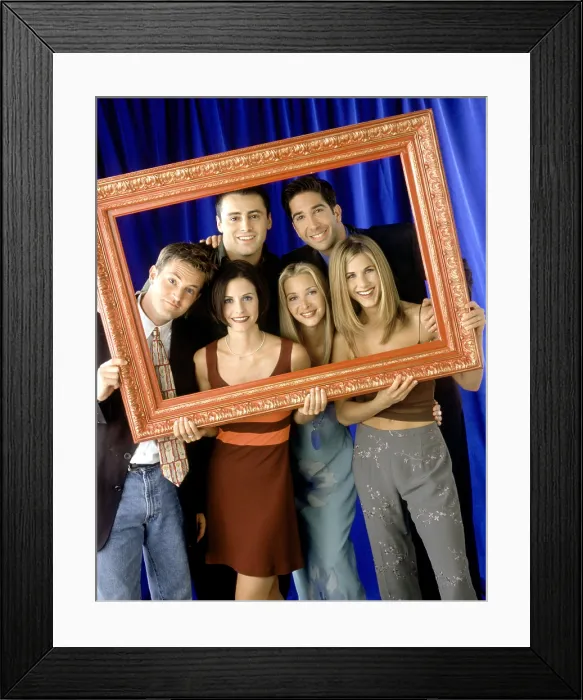 Framed Print : FRIENDS, Matthew Perry, Courteney Cox Arquette, Matt LeBlanc, Lisa Kudrow, David Schwimmer, Jennifer Aniston, (Season 5), 1994-2004