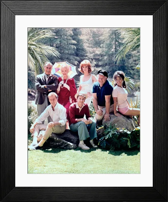 Framed Print : GILLIGAN'S ISLAND, Jim Backus, Russell Johnson, Natalie Schafer, Bob Denver, Tina Louise, Alan Hale Jr. Dawn Wells, 1964-1967 Framed Print : GILLIGAN'S ISLAND, Jim Backus, Russell Johnson, Natalie Schafer, Bob Denver, Tina Louise, Alan Hale Jr. Dawn Wells, 1964-1967
