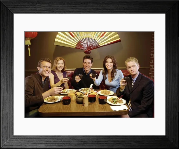 Framed Print : HOW I MET YOUR MOTHER, Jason Segel, Alyson Hanningan, Josh Radnor, Cobie Smulders, Neil Patrick Harris, (Season 1), 2005 Framed Print : HOW I MET YOUR MOTHER, Jason Segel, Alyson Hanningan, Josh Radnor, Cobie Smulders, Neil Patrick Harris, (Season 1), 2005