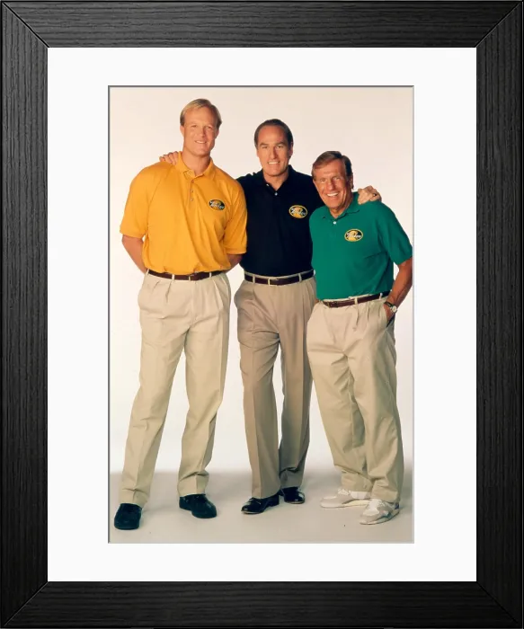 Framed Print : COACH, from left: Bill Fagerbakke, Craig T. Nelson, Jerry Van Dyke, 1989-97