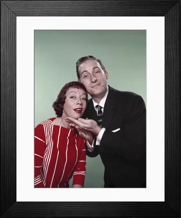 Framed Print : YOUR SHOW OF SHOWS, from left: Sid Caesar, Imogene Coca, 1950-1954
