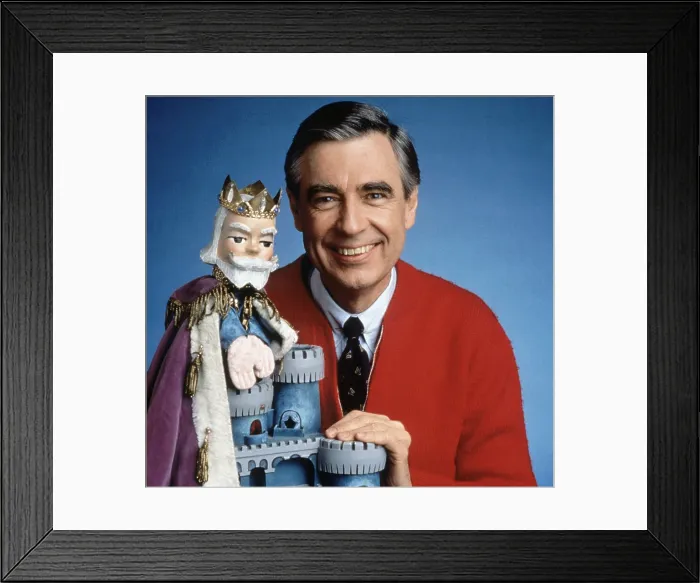 Framed Print : MISTER ROGERS NEIGHBORHOOD, Fred Rogers (host), King Friday, 1968-2001