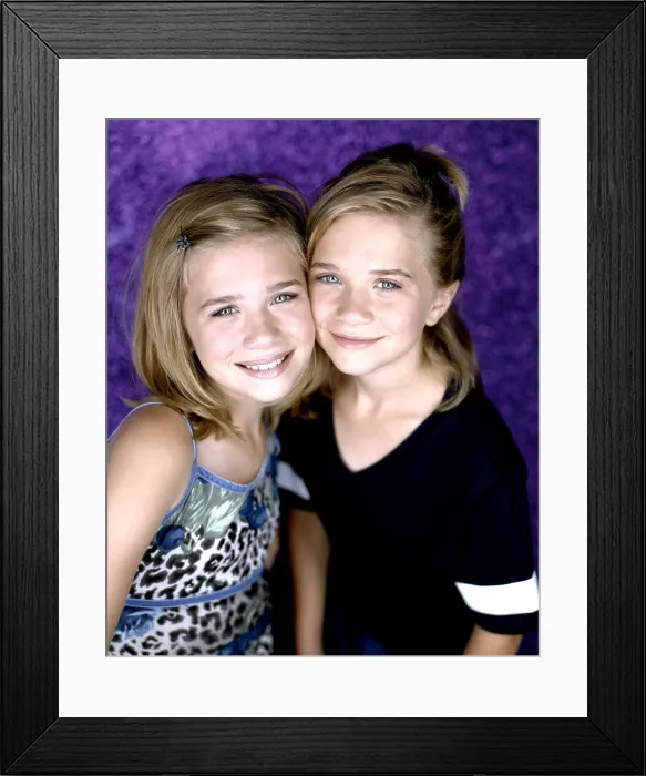 Framed Print : TWO OF A KIND, Mary-Kate Olsen, Ashley Olsen, 1998-99 (1998 photo by Fergus Greer) Framed Print : TWO OF A KIND, Mary-Kate Olsen, Ashley Olsen, 1998-99 (1998 photo by Fergus Greer)
