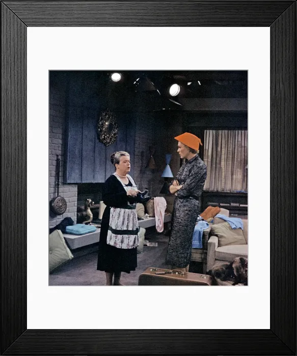 Framed Print : THE EVE ARDEN SHOW, from left: Frances Bavier, Eve Arden, 1957-1958