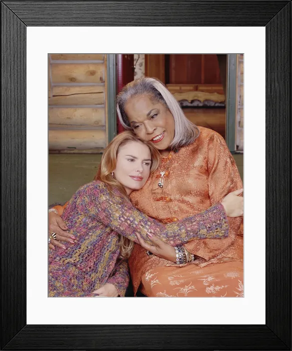 Framed Print : TOUCHED BY AN ANGEL, Roma Downey, Della Reese, 1994-2003