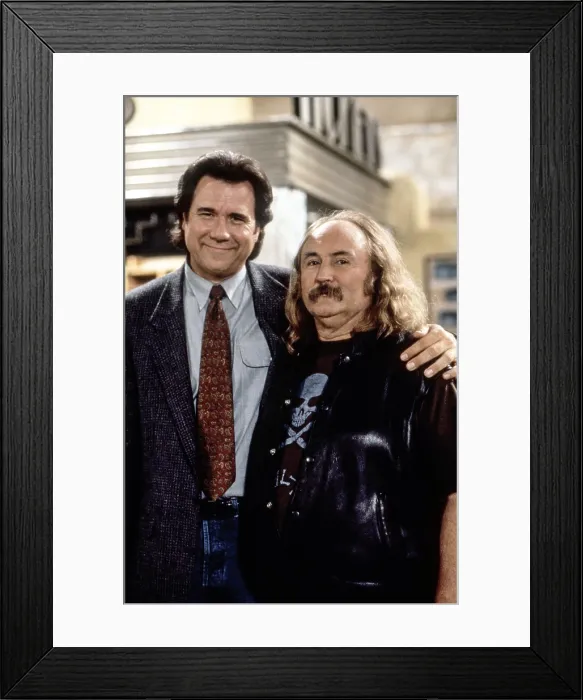 Framed Print : THE JOHN LARROQUETTE SHOW, from left: John Larroquette, David Crosby, (1993), 1993-96 Framed Print : THE JOHN LARROQUETTE SHOW, from left: John Larroquette, David Crosby, (1993), 1993-96