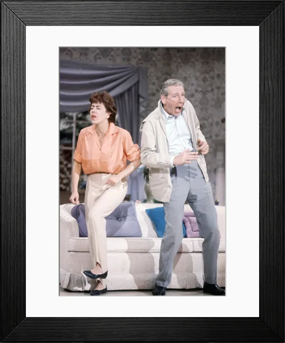 Framed Print : THE GARRY MOORE SHOW, from left: Carol Burnett, Durward Kirby, rehearsal, (March 12, 1960), 1958-1967 Framed Print : THE GARRY MOORE SHOW, from left: Carol Burnett, Durward Kirby, rehearsal, (March 12, 1960), 1958-1967
