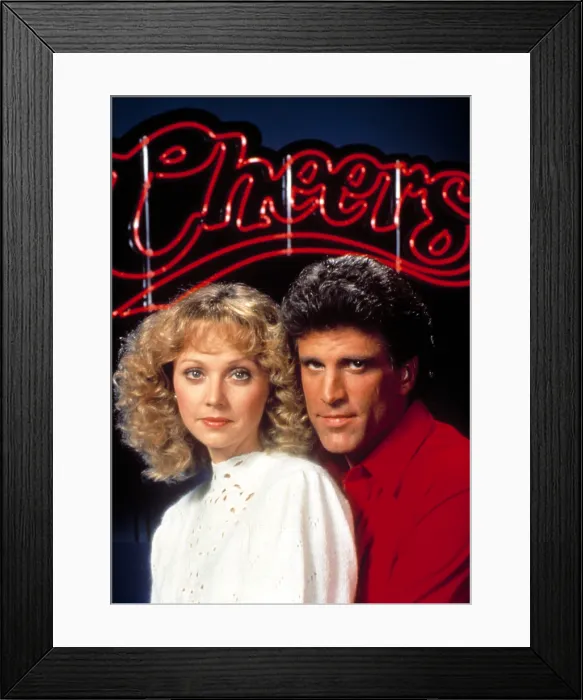 Framed Print : CHEERS, Shelley Long, Ted Danson, 1982-1993. Season 1 Framed Print : CHEERS, Shelley Long, Ted Danson, 1982-1993. Season 1
