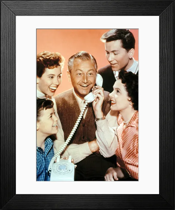 Framed Print : FATHER KNOWS BEST, Lauren Chapin, Elinor Donahue, Robert Young, Billy Gray, Jane Wyatt, 1954-1960