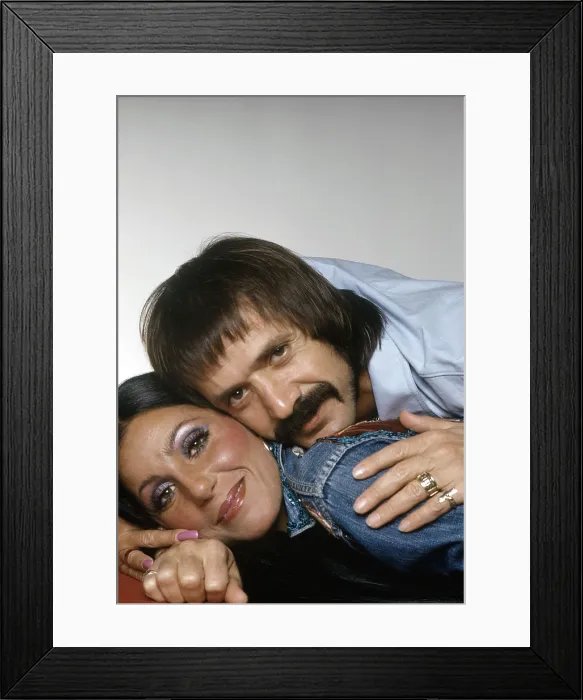 Framed Print : THE SONNY AND CHER COMEDY HOUR, from left: Cher, Sonny Bono, (1973), 1971-1974 Framed Print : THE SONNY AND CHER COMEDY HOUR, from left: Cher, Sonny Bono, (1973), 1971-1974