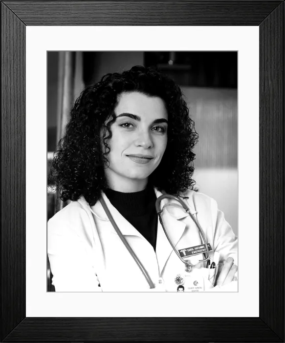 Framed Print : ER, (aka E.R.), Julianna Margulies, (ca. late 1990s), 1994-2009