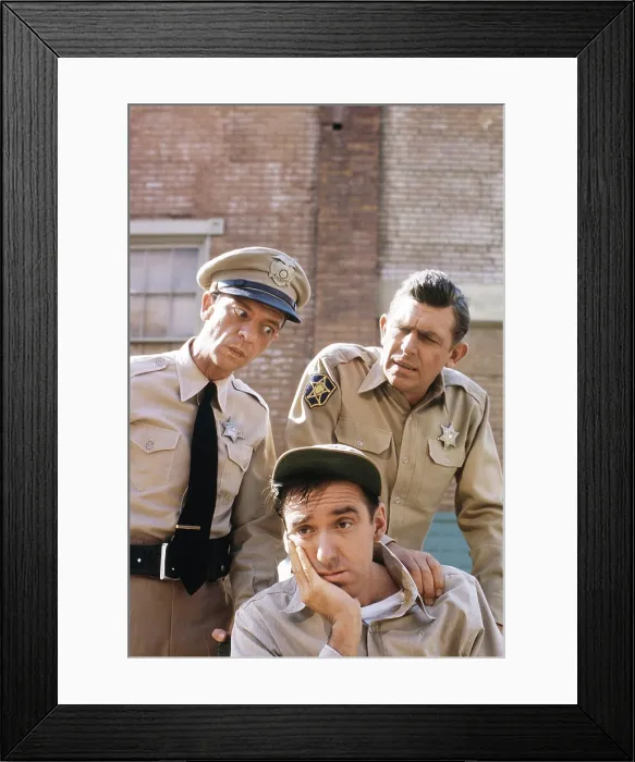 Framed Print : THE ANDY GRIFFITH SHOW, from left, Don Knotts, Jim Nabors, Andy Griffith, 1964 Framed Print : THE ANDY GRIFFITH SHOW, from left, Don Knotts, Jim Nabors, Andy Griffith, 1964