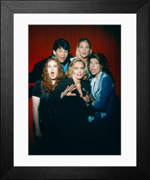Framed Print : CYBILL, clockwise from far right: Christine Baranski, Cybill Shepherd, Alicia Witt, Alan Rosenberg, Dedee Pfeiffer, 1995-98 Framed Print : CYBILL, clockwise from far right: Christine Baranski, Cybill Shepherd, Alicia Witt, Alan Rosenberg, Dedee Pfeiffer, 1995-98