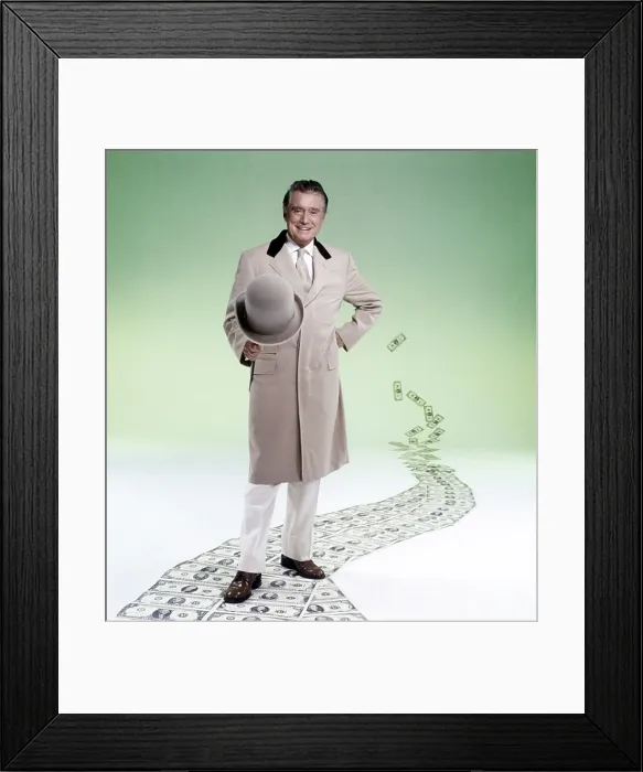 Framed Print : WHO WANTS TO BE A MILLIONAIRE, Regis Philbin (host), (1999), 1999-2002 Framed Print : WHO WANTS TO BE A MILLIONAIRE, Regis Philbin (host), (1999), 1999-2002