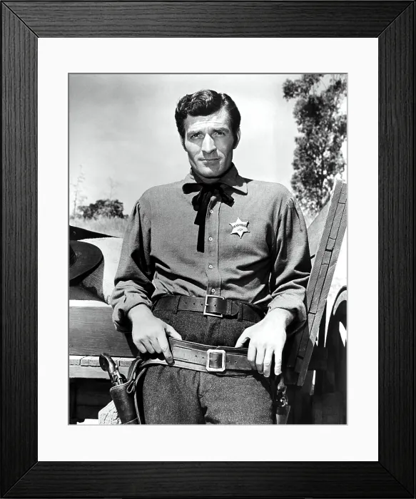 Framed Print : THE LIFE AND LEGEND OF WYATT EARP, Hugh O'Brian, 1955-61