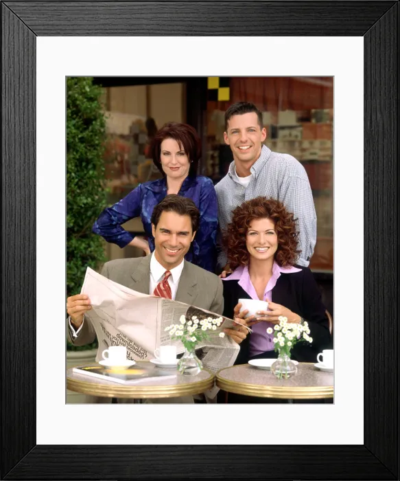 Framed Print : WILL & GRACE, Megan Mullally, Sean Hayes, Eric McCormack, Debra Messing, 1998-2006 Framed Print : WILL & GRACE, Megan Mullally, Sean Hayes, Eric McCormack, Debra Messing, 1998-2006