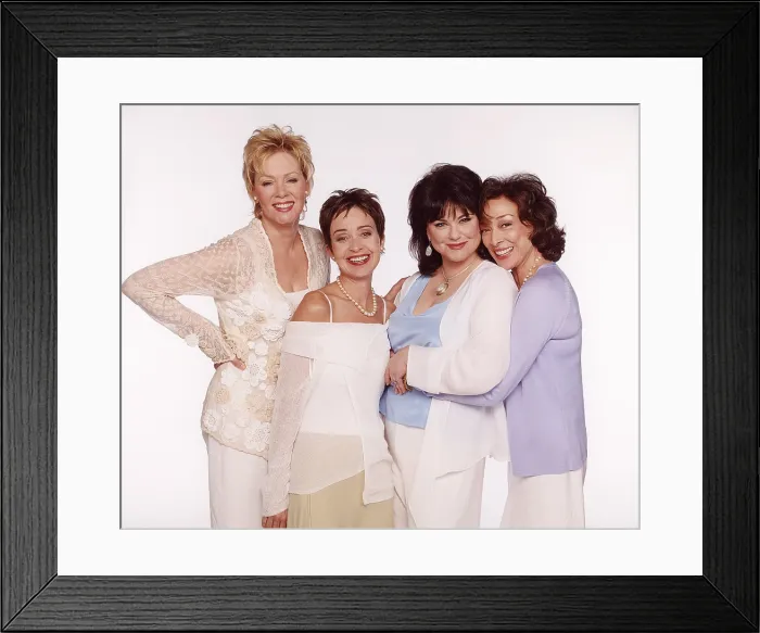 Framed Print : THE DESIGNING WOMEN REUNION, from left: Jean Smart, Annie Potts, Delta Burke, Dixie Carter, (June 4, 2003), aired July 28, 2003 Framed Print : THE DESIGNING WOMEN REUNION, from left: Jean Smart, Annie Potts, Delta Burke, Dixie Carter, (June 4, 2003), aired July 28, 2003