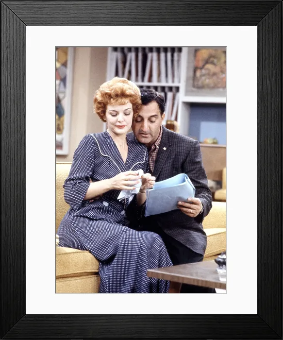 Framed Print : MAKE ROOM FOR DADDY, (aka THE DANNY THOMAS SHOW), from left, Marjorie Lord, Danny Thomas, 1953-65 (ca. late 1950s photo)