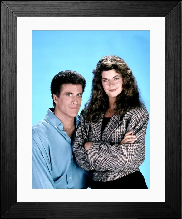 Framed Print : CHEERS, from left, Ted Danson, Kirstie Alley, 1982-93 (ca. 1990 photo) Framed Print : CHEERS, from left, Ted Danson, Kirstie Alley, 1982-93 (ca. 1990 photo)
