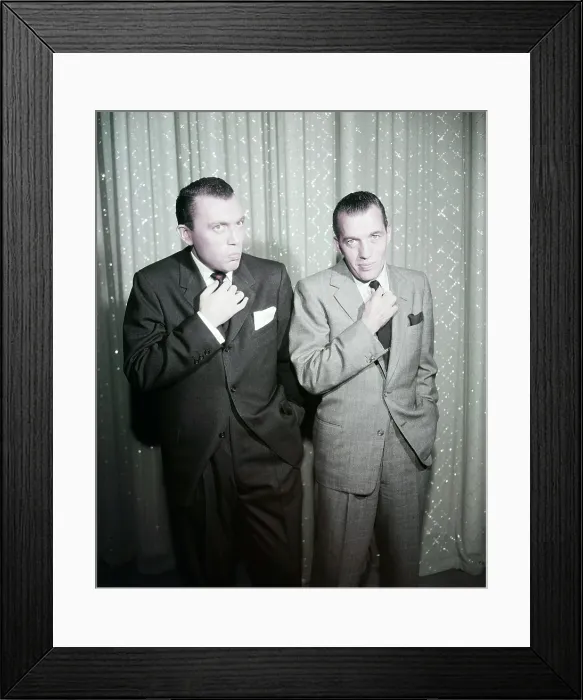 Framed Print : THE ED SULLIVAN SHOW, (aka TALK OF THE TOWN), from left: Will Jordan (doing Ed Sullivan impersonation), Ed Sullivan, (1953), 1948-1971 Framed Print : THE ED SULLIVAN SHOW, (aka TALK OF THE TOWN), from left: Will Jordan (doing Ed Sullivan impersonation), Ed Sullivan, (1953), 1948-1971