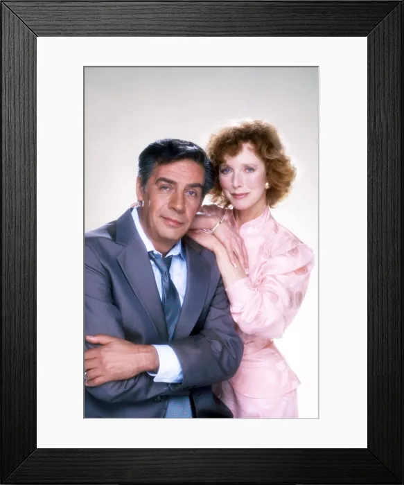 Framed Print : THE LAW AND HARRY MCGRAW, from left: Jerry Orbach, Barbara Babcock, 1987-1988