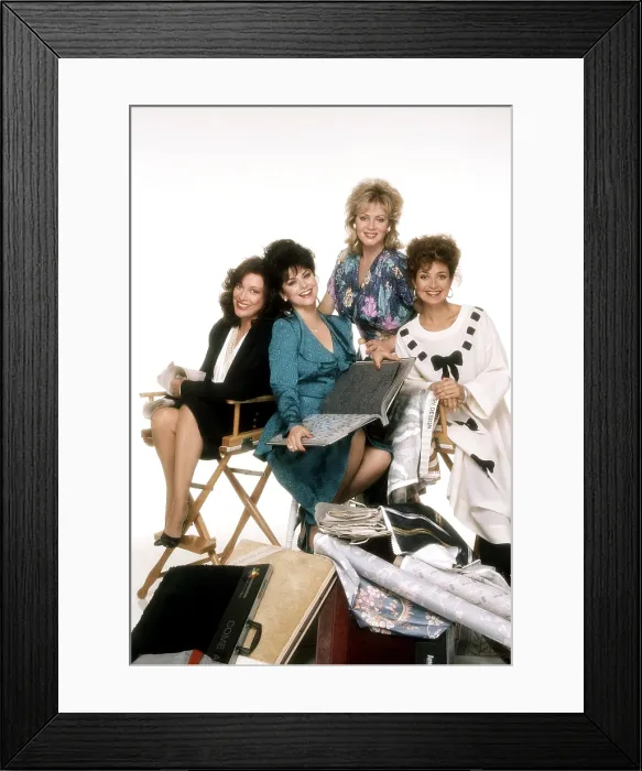 Framed Print : DESIGNING WOMEN, from left, Dixie Carter, Delta Burke, Jean Smart, Annie Potts, 1986-93, (1988), 1986-93 Framed Print : DESIGNING WOMEN, from left, Dixie Carter, Delta Burke, Jean Smart, Annie Potts, 1986-93, (1988), 1986-93