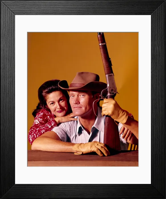 Framed Print : THE RIFLEMAN, Joan Taylor, Chuck Connors, (January 20-26), 1962 Framed Print : THE RIFLEMAN, Joan Taylor, Chuck Connors, (January 20-26), 1962