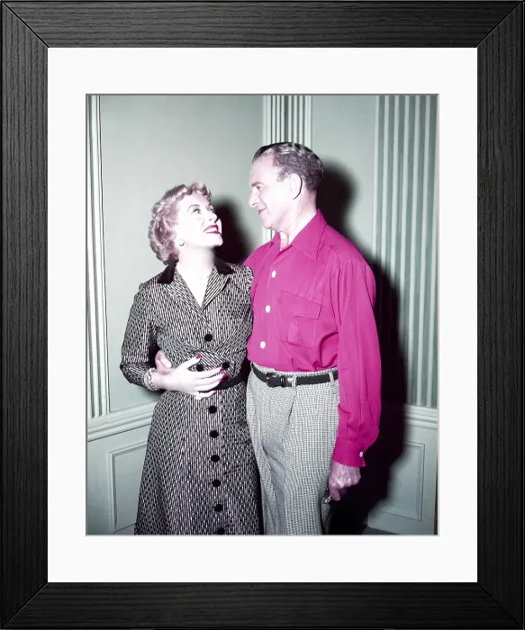 Framed Print : THE GEORGE BURNS AND GRACIE ALLEN SHOW, from left: Gracie Allen, George Burns, 1950-1958