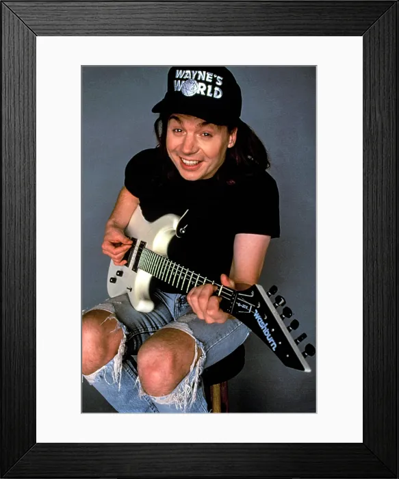 Framed Print : SATURDAY NIGHT LIVE, Mike Myers as Wayne Campbell (Wayne's World), 1975