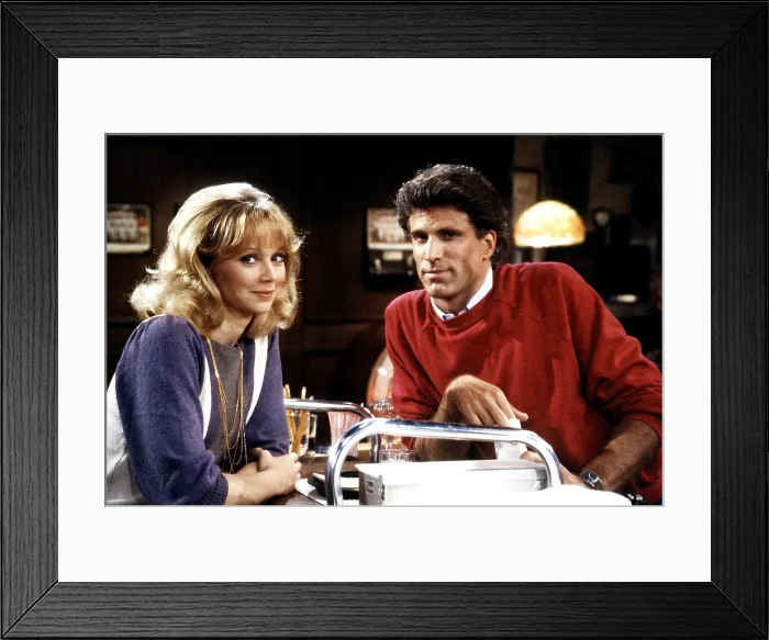 Framed Print : CHEERS, from left, Shelley Long, Ted Danson, 1982-93 (1987 photo)