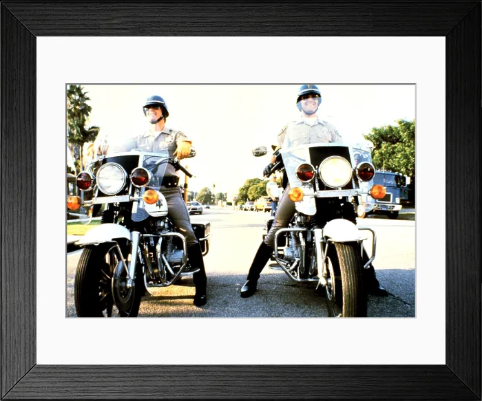 Framed Print : CHIPS, Larry Wilcox, Bruce Jenner, (Season 5), 1977-83 Framed Print : CHIPS, Larry Wilcox, Bruce Jenner, (Season 5), 1977-83