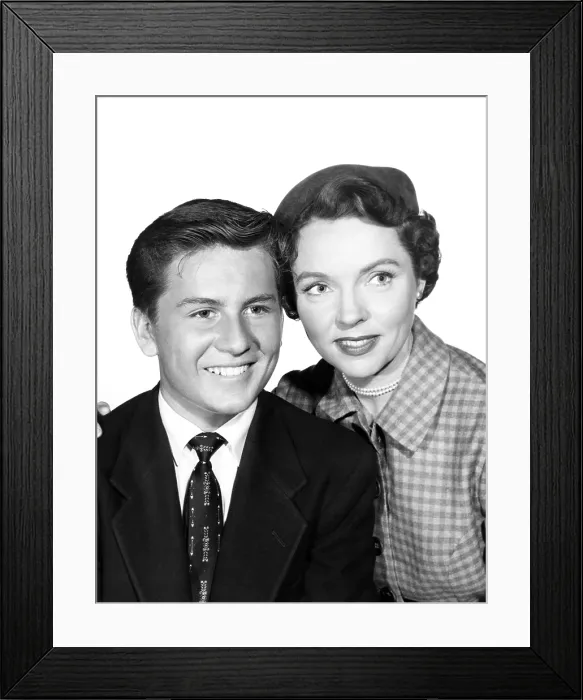 Framed Print : FATHER KNOWS BEST, from left, Billy Gray, Jane Wyatt, 1954-60 (1956 photo)