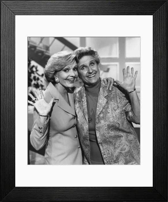 Framed Print : BRADYMANIA: A VERY BRADY SPECIAL, from left: Florence Henderson, Ann B. Davis, (aired May 19, 1993)