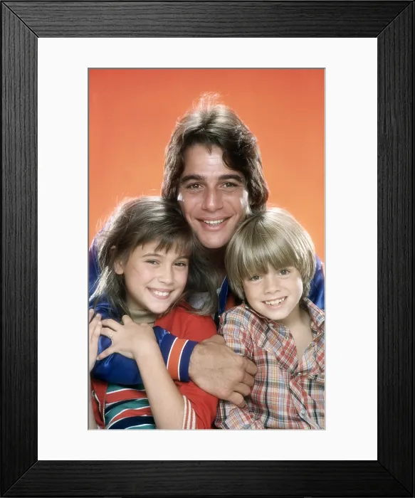 Framed Print : WHO'S THE BOSS?, from left, Alyssa Milano, Tony Danza, Danny Pintauro, 1984-92 (1984 photo)