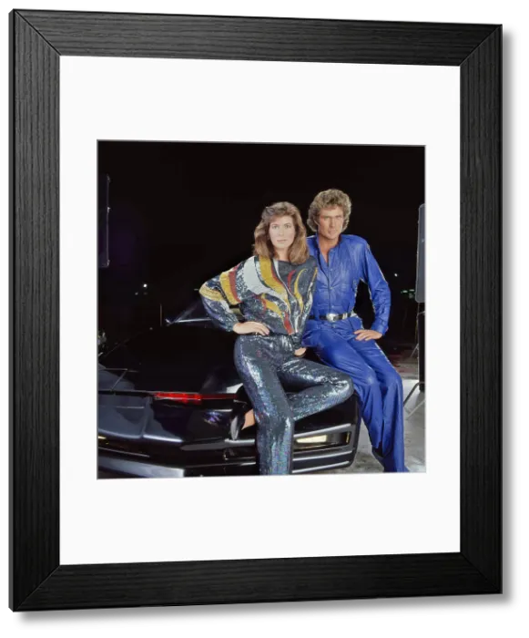 Framed Print : KNIGHT RIDER, Patricia McPherson, David Hasselhoff, 1982-86