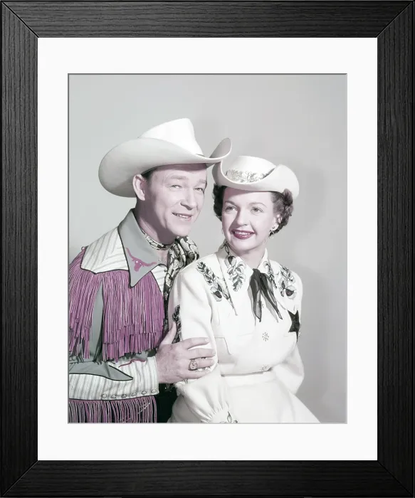 Framed Print : THE ROY ROGERS SHOW, From left: Roy Rogers, Dale Evans, 1951-1957